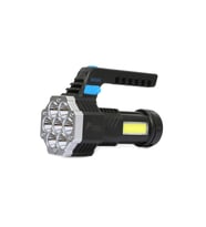 PS-3879 USB Şarj Göstergeli Şarj Edilebilir 7*XPE +COB Led El Feneri