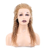 Afro Dalga Front Lace Gerçek Tül Peruk - Balköpüğü - 60-65cm