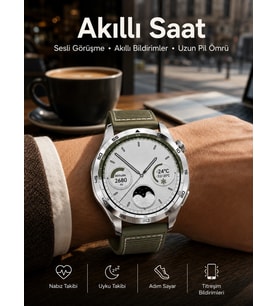 Akıllı Saat Bildirim Görme Sesli Görüşme Çoklu Kordon Gps Takibi