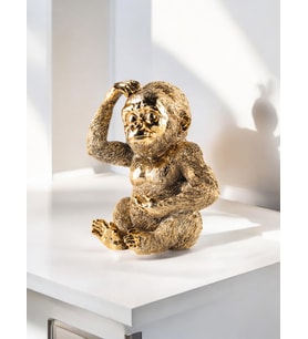 Maymun Dekoratif Obje Biblo (Gold)