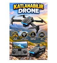 Katlanabilir WiFi FPV Drone – 4K Kamera, Yükseklik Sabitleme ve 360° Takla