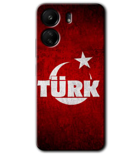 Xiaomi Redmi 13C Kılıf HD Desen Baskılı Kılıf - Ayyıldız Türk
