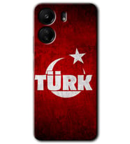 Xiaomi Redmi 13C Kılıf HD Desen Baskılı Kılıf - Ayyıldız Türk