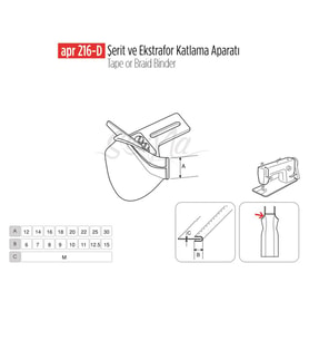 Şerit Ve Ekstrafor Katlama Apara 25X12 / APR 216-D