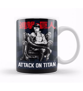 Attack On Titan Levi 02 Kupa Bardak Porselen