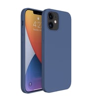 Apple iPhone 12 6.1'' İnce Mat Silikon Kılıf Lacivert