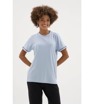 %100 Pamuk Yeni Sezon Kadın Şık Tasarım Pijama Takımı (Turkuaz)