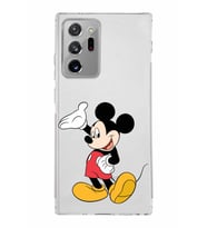 Samsung Galaxy Note 20 Ultra Kamera Korumalı Kapak Mickey Mouse Tasarımlı  Şeffaf Kılıf
