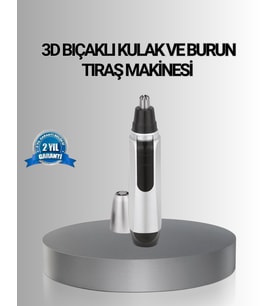 Kişisel Burun ve Kulak Tıraş Makinesi 3D Kavisli Bıçak ve Kompakt Tasarım