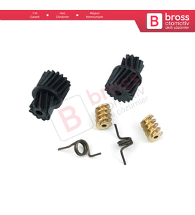 2 Set Mercedes W203 W211 CLK W209 A209 İçin Merkezi Kilit Tamir Dişli Yay Seti 2037200135.