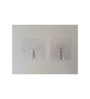 10 Adet Şeffaf Yapışkanlı Banyo Mutfak Askısı Havlu Askılığı