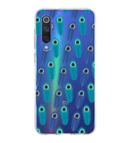PrintiFy Xiaomi Mi 9 SE ile Uyumlu 1mm Slim Fit Nazar Boncuğu 4 Baskılı Şeffaf  Kılıf
