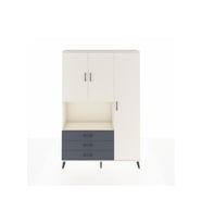 Arges Dolap 7 Raflı 3 Çekmeceli 3 Kapaklı 132x30x195 Aytaşı-Aytaşı/Antrasit