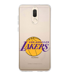 Huawei Mate 10 Lite Uyumlu Kapak LA Lakers Tasarımlı Şeffaf Silikon Kılıf
