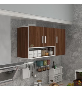 Kenzlife hazır mutfak mirena32 cvz 060*120*32 mutfak banyo dolabı kapaklı raflı (Karışık)