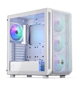 Endorfy Arx 700 White ARGB Mesh Temperli Cam USB 3.2 Gen 2 Mid Tower ATX Gaming Kasa (EY2A017)