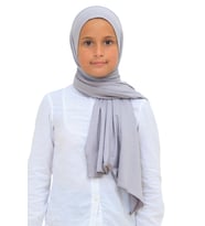 Kız Çocuk Şal Başörtüsü Yumuşak Esnek Tesettür Şalı