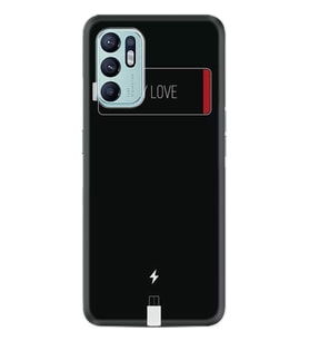 Oppo Reno 6 Kılıf Resimli Desenli Baskılı Silikon My Love 1402