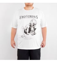 Bant Giyim - Lord Of The Rings 4XL Büyük Beden Beyaz Erkek Tişört (Siyah - Beyaz)
