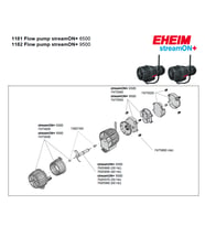 EHEIM StreamON+ 6500 Dalga Motoru 3500–6500 L/H – Ayarlanabilir Akvaryum Akıntı Pompası