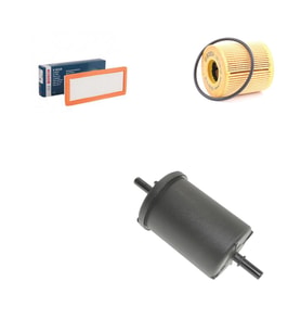 Bosch Filtre Bakım Seti Citroen DS DS4 4 1.6 THP Benzin 156 Beygir Hava + Yağ f. + Yakıt Filtre Bosch