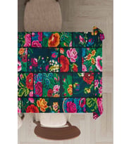 Çok Renkli Patchwork Dokuma Leke Tutmaz Masa Örtüsü MSO102