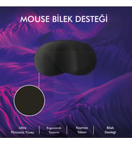 MP03 - Memory Mouse Bilek Destek Pedi  Yumuşak, Ergonomik, Fare Önü El Bileği Dinlendirme Pedi