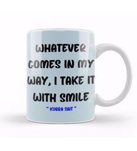 Smile Emoji Quotes Funny happy face love Sarcastic Gift Kupa Bardak Porselen
