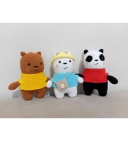We Bare Bears Ayıcık Seti Amigurumi Organik Oyuncak