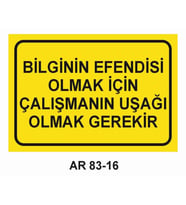 İŞ GÜVENLİĞİ UYARI LEVHASI 1 ADET PVC 21 X 29CM
