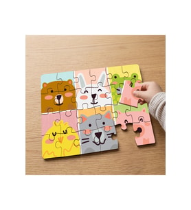 Hayvanları Tanıyalım Tasarımlı 24 Parça Ahşap Çocuk Puzzle
