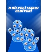 Giyilebiilir Masaj Eldiveni 9 Bilyeli Tüm Vücut Masajına Uygun
