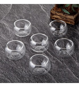 Tohana 6 lı Çift Cidarlı Mini Sosluk Drajelik Lokumluk 75136