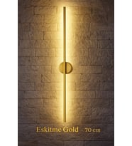 Modern Dekoratif Led Duvar Aplik 70 Cm Günışığı ESKİTME 1 Adet ( PİLLİ )