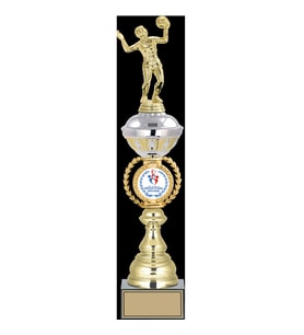 ODAK KUPA - Figürlü Kupalar - Voleybol Kadın Figürlü Kupalar FG-066 B - 47 cm