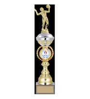 ODAK KUPA - Figürlü Kupalar - Voleybol Kadın Figürlü Kupalar FG-066 B - 47 cm