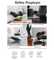 Reflex Slimfit Glove Eldiven Large Siyah 100'lü 1 Paket