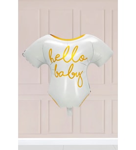 Hello Baby Yazılı Elbise Folyo Balon Baby Shower Balonu 5490