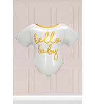 Hello Baby Yazılı Elbise Folyo Balon Baby Shower Balonu 5490