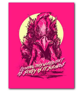 Cakatablo MDF (Ahşap) Tablo Hotline Miami Pebe Zemeni Görseli