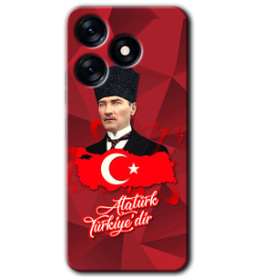 Tecno Spark 10 Pro Kılıf HD Desen Baskılı Kılıf - Atatürkiye