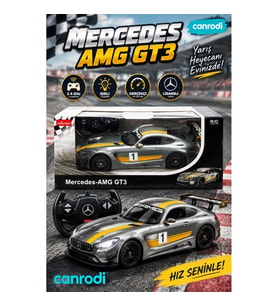 74100 Mercedes AMG GT3 2.4GHZ Işıklı Gri - canrodi