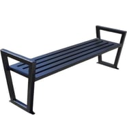 Kolçaklı Metal Oturma Bankı Sağlam Park Bench
