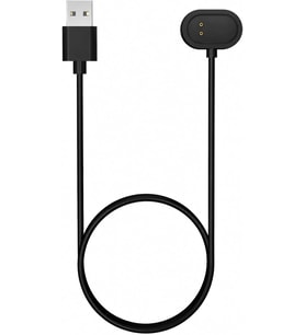 Realme Band 2 ile Uyumlu 1 Metre USB Manyetik Şarj Kablosu, Akıllı Bileklik Şarj Kablosu, Güçlü Manyetik Bağlantı, Dayanıklı ve Esnek Kablo, Siyah