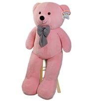 Pababo 120 Cm Papyonlu Büyük Ayıcık (%100 yerli) (Pembe)
