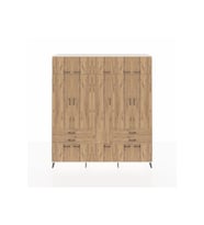 Hyperion Gardrop 11 Raflı 4 Çekmeceli 2 Askılı 220x44x243 Aytaşı-Çam/Çam