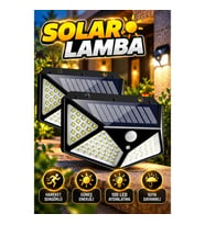Hareket Sensörlü 100 LED Güneş Enerjili Solar Bahçe Aydınlatma Lambası