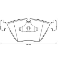 Mercedes E34 Fren Balatası Ön 518540i 524 525td 730750i 34111162535 Jurid