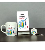 Cabin Attendant Üçlü Set (Kupa + Telefon Standı + Anahtarlık)