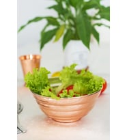 BAKIR SALATA KASESİ DİLİMLİ MODEL PARLAK BAKIR RENK